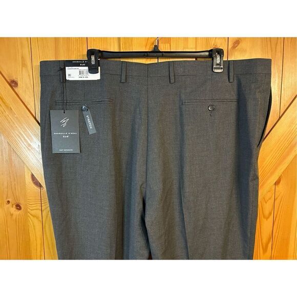 Shaquille O'Neal XLG Big and Tall Stretch Fabric Classic Fit Flat Front Suit Pa - Picture 6 of 7